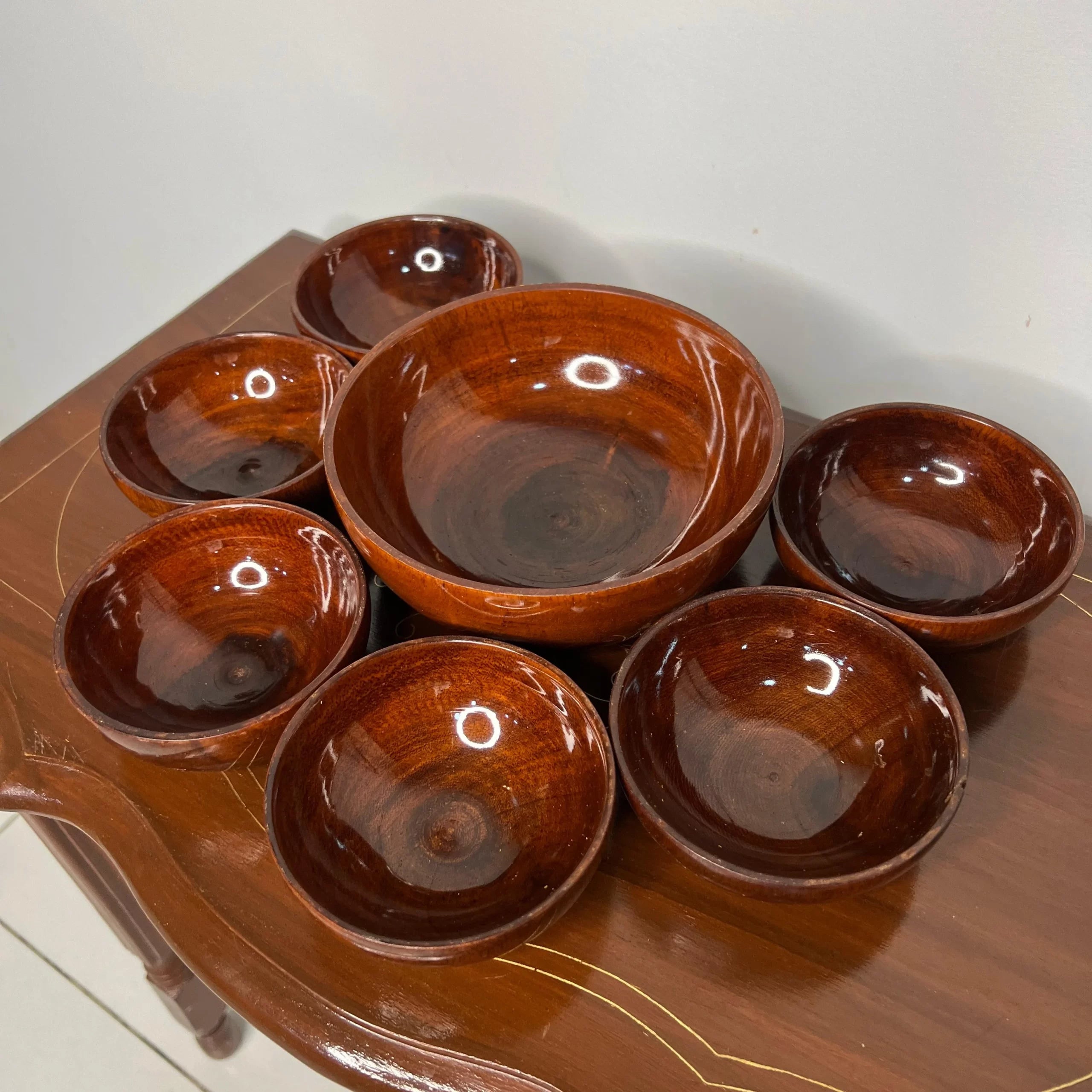Wooden Bowl Set – 7 Pieces